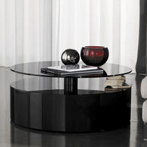 Table d'appoint contemporaine / en verre...