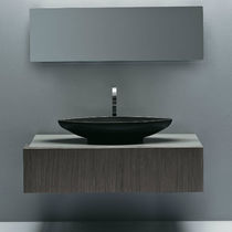 Vasque à poser / ovale / avec miroir ajustable