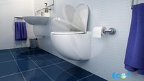 Toilettes à poser / en céramique / avec...