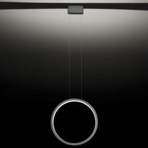 Luminaire suspendu / à LED / rond / en aluminium