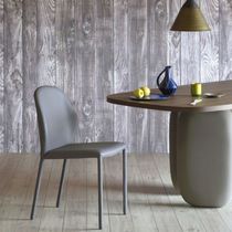 Chaise contemporaine / tapissée / en tissu