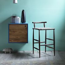 Chaise de bar contemporaine / en bois