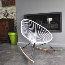 Fauteuil design scandinave / en cuir / en...