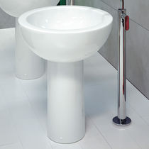 Vasque sur pied / ronde / en céramique /...