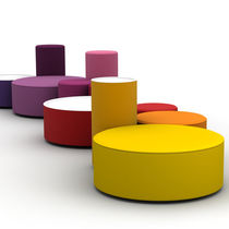 Pouf design Pop / en tissu / rond / modulable