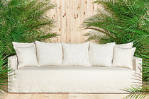 Canapé contemporain / en tissu / 3 places...