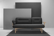 Canapé contemporain / en bois / en tissu...