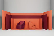 Fauteuil contemporain / en tissu