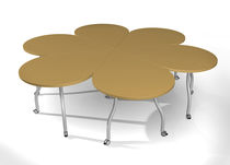Table de réunion contemporaine / en métal...