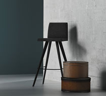 Chaise de bar contemporaine / tapissée /...