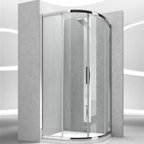 Cabine de douche en verre / courbée / avec...