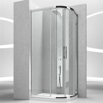 Cabine de douche en verre / courbée / avec...
