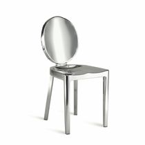 Chaise contemporaine / médaillon / en aluminium...