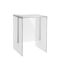 Tabouret contemporain / en PMMA / gris /...