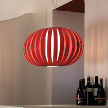 Lampe suspension / contemporaine / en bois...