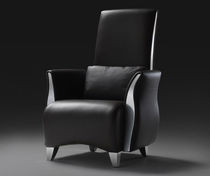 Fauteuil contemporain / en cuir
