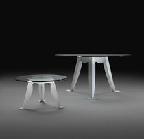 Table basse contemporaine / en cristal