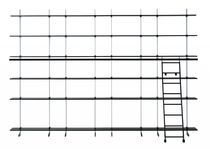 Bibliothèque contemporaine / en bois laqué...
