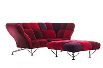 Canapé contemporain / en velours / 3 places...