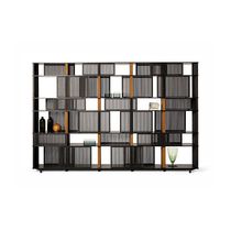 Bibliothèque contemporaine / en plaqué bois...