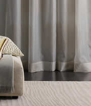 Tissu pour rideaux / à rayures / en soie...