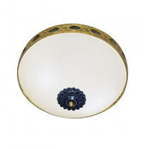 Plafonnier de style / rond / en verre /...