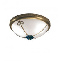 Plafonnier de style / rond / en verre /...