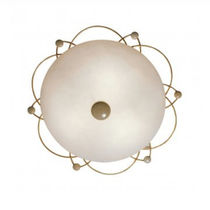 Plafonnier de style / rond / en verre /...