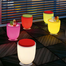 Pouf contemporain / en plastique / lumineux...