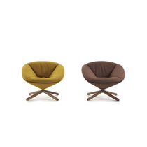 Fauteuil contemporain / en tissu / avec...