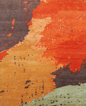 Tapis contemporain / à motif / en soie /...