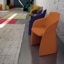Fauteuil visiteur contemporain / en tissu...