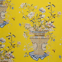 Tissu pour rideaux / à fleurs / en lin /...