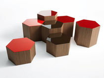 Table basse contemporaine / en chêne / en...