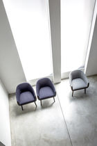 Fauteuil visiteur contemporain / en tissu...