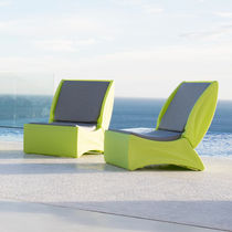 Chauffeuse contemporaine / en tissu / en...