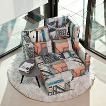 Fauteuil contemporain / en tissu / avec...