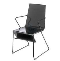 Chaise contemporaine / avec accoudoirs /...