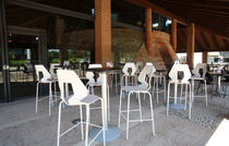 Chaise de bar contemporaine / en polymère