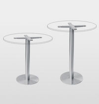 Pied de table en acier inoxydable / contemporain...
