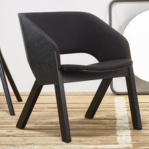 Fauteuil contemporain / en cuir / en bois...