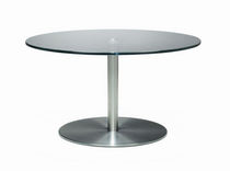 Table d'appoint contemporaine / en verre...