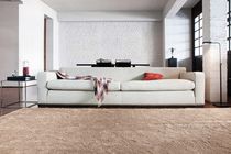 Tapis contemporain / uni / en lin / rectangulaire
