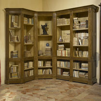 Bibliothèque d'angle / classique / en bois