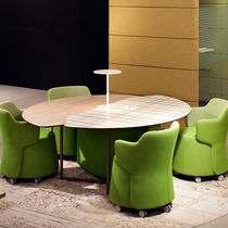 Table de réunion contemporaine / en bois...