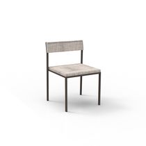Chaise contemporaine / en tissu / en acier...
