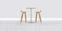 Table mange-debout contemporaine / en acier...