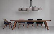 Lustre contemporain / en acier / en tissu