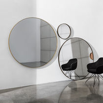 Miroir mural / contemporain / rond / en...