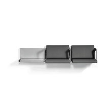 Banc public / contemporain / en cuir / mural